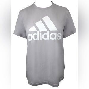 Adidas Women’s Ultra Soft Short Sleeve Silver Dawn Colored T-Shirt Size Small